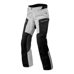 Unisexe Premium All-Season CE Armor Safety Vachette Leather UV Protection Motorcycle Pants Black/Silver Touring Trousers Winter - Product Image 1
