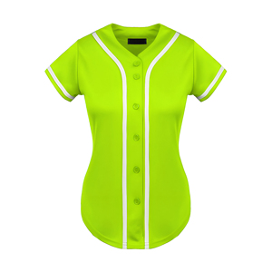 Maillot de baseball softball pour femme personnalisé Vêtements de sport respirants fabriqués en usine Logo brodé en polyester durable Numéro de nom - Product Image 1