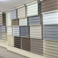 Stores Zébrés Double Couche Jour/Nuit, Contrôle de la Lumière, Fabricant Turc, Rideaux et Cantonnières Ignifuges, Modernes pour Fenêtre Française UZEL