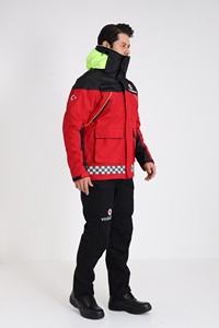 3-en-1 Bandes Réfléchissantes Manteau de Travail Imperméable Coupe-Vent Respirant Ripstop Tissu Oxford pour le Froid Vêtements de Sécurité Extérieurs - Product Image 3