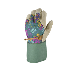 Gants de travail à double paume fendus en cuir de vachette robustes personnalisés 8mil nouveaux gants de sécurité pour les travailleurs de la construction durables antistatiques pour - Product Image 3