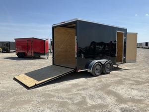 Remolque de Carga Cerrado 2026 Cross 7x14 con Eje Tándem, Remolque Utilitario con 84 Pulgadas de Altura Interior, Puerta de Rampa con Forma de V, Remolque de Carga con Capacidad de 7000 lb - Product Image 6