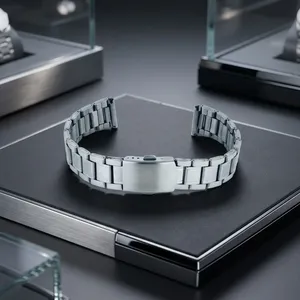 Bracelet de montre intelligent unisexe de luxe GD-PD2 en acier inoxydable avec boucle en acier inoxydable, bracelet de montre souple et réglable, pièces de montre - Product Image 4