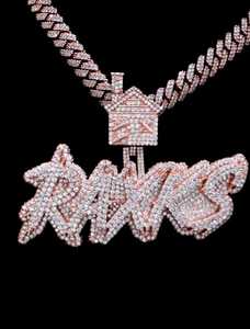 Pendentif Hip Hop personnalisé en argent sterling 925 serti de moissanite, pour homme et femme, idéal pour les soirées. - Product Image 3