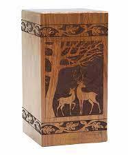 โกศไม้สไตล์อเมริกันสำหรับผู้ชายและผู้หญิงโกศไม้เผาศพสำหรับตกแต่งงานศพ - Product Image 6