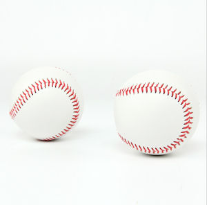 PromotionBaseball Softball Logo personnalisé en cuir pleine fleur couture plate couture surélevée laine caoutchouc balle de liège - Product Image 3