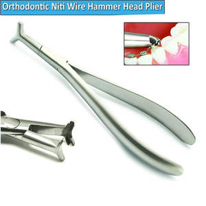 Alicates de ortodoncia dental con cabeza de martillo, alicates traseros de cincha Distal, doblado Niti, Manual de acero inoxidable, certificado MOL - Product Image 6