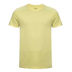 Camiseta de diseño personalizado para hombre, camiseta de manga corta de 100% algodón transpirable con cuello redondo y hombros caídos de 180gsm, camiseta con diseño de logotipo - Product Image 1