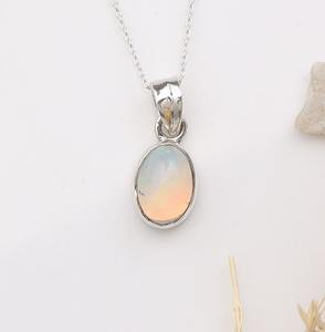 จี้โอปอลสปินเนอร์ทำด้วยมือสีเงิน925จี้925หินแข็งประทับของขวัญแต่งงานจี้คลาสสิกเครื่องประดับที่สมบูรณ์แบบ - Product Image 2