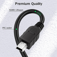 Câble USB C vers Mini USB, câble Mini USB vers Type C, câble de charge et de synchronisation USB C vers Mini 5 broches