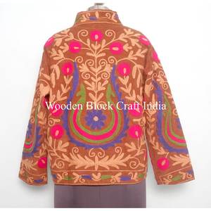 High Quality New Pattern handmade cotrise Embroidered <b>Jacket</b> Boho <b>Hippie</b> Indian Unisex <b>Jacket</b> Coat cotrise <b>Jacket</b> for Women - Product Image 1