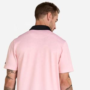 Polo uni à logo personnalisé pour hommes T-shirt polo à manches courtes en coton et polyester pour garçons Vente en gros Polo de haute qualité pour hommes - Product Image 6