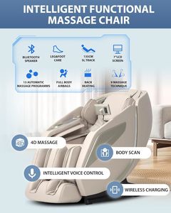 Sillón de Masaje con Riel Guía SL para Uso Doméstico y Comercial, Sillón de Masaje Eléctrico de Cuerpo Completo con Gravedad Cero y Cabina Espacial - Product Image 2