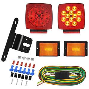 Kit d'éclairage de remorque LED étanche avec faisceau de câblage, état neuf, feux arrière ambre pour usage industriel - Product Image 1