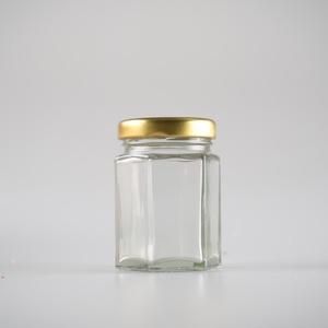 Embalaje de vidrio transparente en forma hexagonal, emballage en verre - Product Image 1