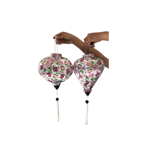 โคมไฟหวายเส้นใยหวายขนาดเล็กทำจากผ้าไหมสไตล์ฮอยส์ขนาดกลางพร้อมไฟสำหรับงานปาร์ตี้ตกแต่งกลางแจ้งผลิต - Product Image 3