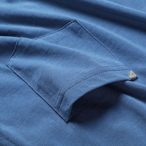 เสื้อยืดผ้าฝ้ายไซส์ใหญ่สำหรับผู้ชาย, เสื้อยืดแขนสั้นสวมใส่สบายผ้าถัก100% ใส่ในฤดูร้อนมีกระเป๋า - Product Image 5