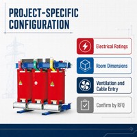 Transformateur sec à résine coulée en alliage amorphe APEX SCBH15 50-3150 kVA 11-35 kV 50/60 Hz pour centre de données et installations critiques