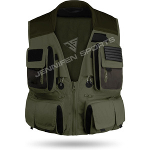 Wholesale Plus Size Men's Hunting Vest 100% Cotton Canvas Fabric Zipper -<b>Tex</b> Windproof Breathable Outdoor Use Custom Logo - Product Image 1