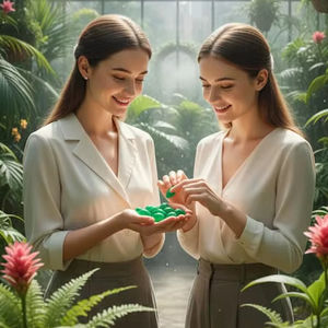 Cabujón de Ónice Verde Natural Estilo Clásico, Gema Suelta Lisa de H a Gems, Formas Variadas para Joyería, 20% de Descuento y Regalo - Product Image 1