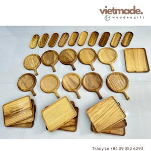Artículos calientes Bandeja DE SERVICIO DE MADERA personalizada al por mayor Bandeja de café de madera de alta calidad para cafetería - Product Image 5