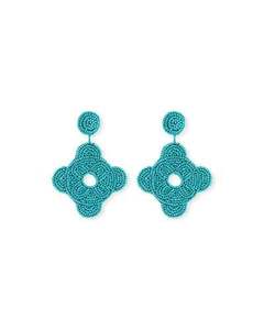 Boucles d'oreilles élégantes en perles faites à la main de Mohsin Handicraft Bijoux de mode de créateur avec broderie au point de croix et couture - Product Image 4