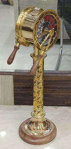 Latón vintage 24 "Telégrafo Navy Ship Engine Room Acabado de latón con base de madera - Product Image 6