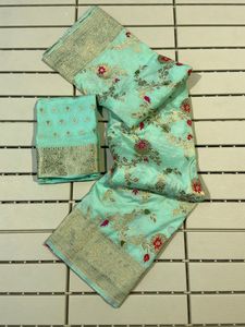 ชุดส่าหรีแบบดั้งเดิมสำหรับใส่ไปงานออฟฟิศและงานปาร์ตี้สำหรับผู้หญิงดีไซน์มีสไตล์ - Product Image 6