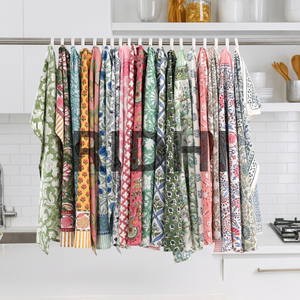 Toalla de Cocina Multiusos de Algodón RIDHI, Colorida, Estampada a Mano, de Secado Rápido, Suave, Absorbente, Ecológica, Reutilizable, Tamaños Personalizados - Product Image 1