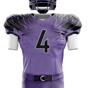 Uniforme de football américain par sublimation Faites votre propre design personnalisé patchs de broderie en chenille design 100% polyester hommes réveillés - Product Image 6