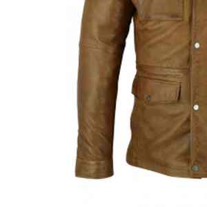 Premium personnaliser Offre Spéciale hiver à la mode élégant Design Unique coupe-vent de haute qualité réel 100% véritable veste en cuir pour hommes - Product Image 4