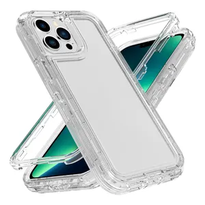 Transparant Clear Bumper Telefoon Case Estuches Para Movil Voor + Back Cover Volledige Bescherming Voor Iphone Voor Motorola Voor Samsung