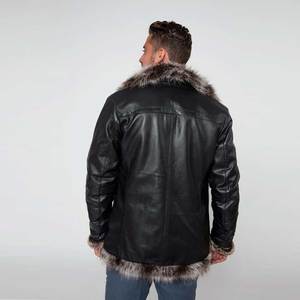 Breathable Lightweight Cow Hide Made <b>Men</b> Faux <b>Leather</b> <b>Jacket</b> Hot Selling Fashion Trendy Look <b>Men</b> Faux <b>Leather</b> <b>Jacket</b> - Product Image 4
