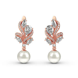 Ensemble de bijoux de mariage Jeulia élégant en argent sterling avec perles de culture et accents de taille marquise - Product Image 3