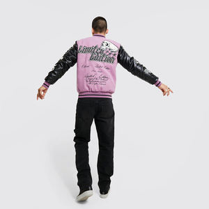 Venta caliente personalizado Chenille bordado parche chaquetas de los hombres de cuero manga de béisbol Letterman Varsity chaquetas - Product Image 2