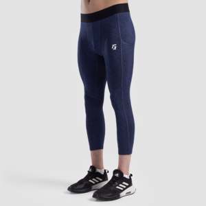 Pantalon de compression 3/4 pour homme GA 2.0, couleur marine, leggings - Product Image 1