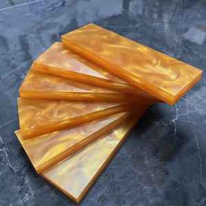 Escamas de Resina para Cuchillos, Ecológicas, Aptas para Lavavajillas, para Manualidades, Diseño Moderno y Lujoso, Acabado Pulido, Hechas a Mano en India - Product Image 4