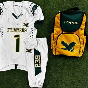 Uniforme de Fútbol Americano Personalizable al Por Mayor, Pantalón Corto 100% Poliéster, Transpirable, Cómodo y de Alta Calidad - Product Image 3