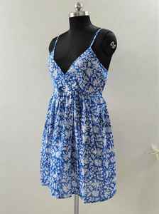 Robe d'été en coton biologique à imprimé floral pour femmes, robe de plage - Product Image 4