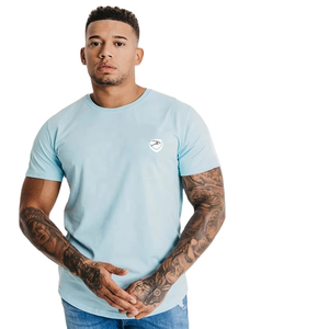 Camisetas de Jersey de Algodón de Alta Calidad para Hombre, Cuello Redondo Básico, Personalizables con Impresión Frontal, Ajuste Musculoso, Algodón/Poliéster - Product Image 2