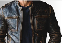 Veste de course d'équitation de moto en cuir de vache de qualité supérieure veste imperméable avec protecteurs approuvés CE
