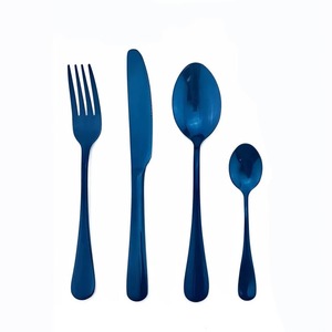 Ensemble de 6 couteaux à fourchette en acier inoxydable utilisés dans les ustensiles de cuisine Table maison couverts plaqués couleur argent poignée de concepteur - Product Image 3