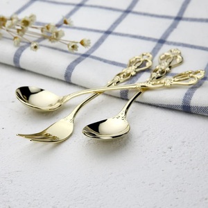 Ensemble de couverts de style européen de haute qualité en or royal, écologique, personnalisé avec logo pour les hôtels et les restaurants - Product Image 5