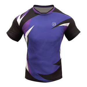 Offre Spéciale Vêtements de football de rugby de haute qualité Ensembles d'uniformes à manches courtes Respirant Séchage rapide 100% Polyester Confortable - Product Image 2