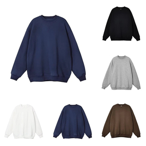 Sudaderas de Cuello Redondo para Hombre de Alta Calidad, Logotipo Personalizado, Hombros Caídos, Diseño Sólido, Sudadera de Invierno al por Mayor - Product Image 3