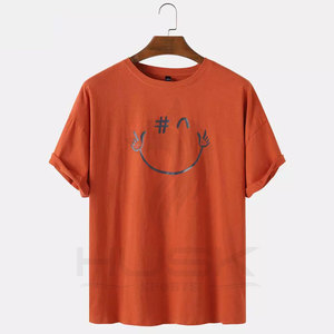 2023 venta al por mayor de alta calidad 100% Camiseta de algodón Premium serigrafía personalizada tela de punto Premium - Product Image 1