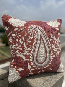 Décoratif durable Azo gratuit écologique lin brodé nouveau Design taie d'oreiller au meilleur prix pour la décoration de salon - Product Image 2