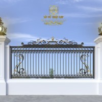 Clôture de sécurité de luxe en fer forgé KHP, modélisation 3D, pour villas et maisons en Australie, étanche, écologique, antivol, anti-escalade, finition poudrée