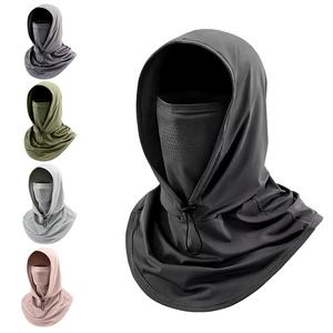 หน้ากากป้องกันแสงแดดสำหรับผู้หญิงในฤดูร้อน แบบคลุมหน้าเต็มใบ ผ้าไหมน้ำแข็ง ระบายอากาศได้ดี เหมาะสำหรับขับรถ ปั่นจักรยาน จัดส่งแบบ DDP - Product Image 1