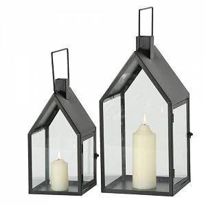 Linterna de vela cuadrada negra de Metal, tarro de vela Premium para Navidad, Pascua, Día de San Valentín, decoración del hogar impermeable y ecológica - Product Image 5